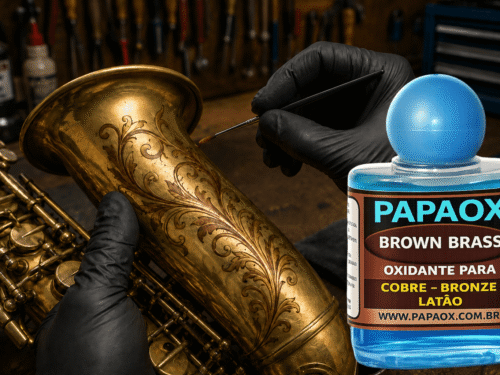 Oxidante Caramelo ao Marrom para cobre bronze latão