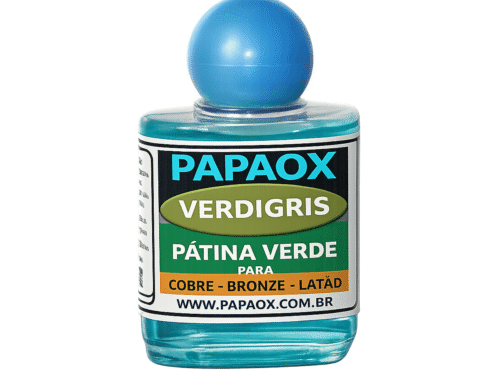 Oxidante verdigris com fundo claro para cobre bronze latão